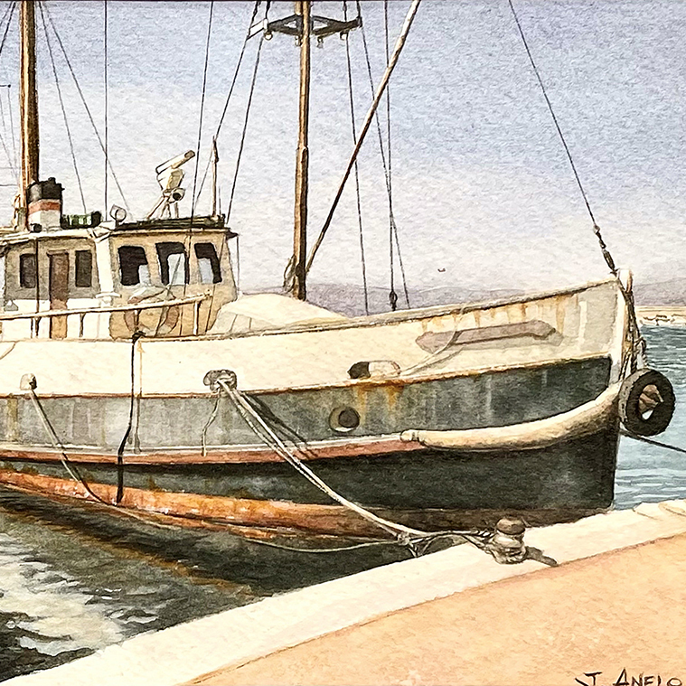 The old fishing boat