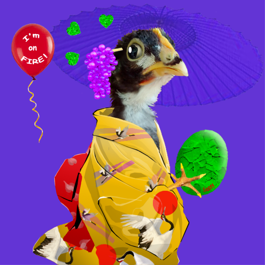 "Sassy the Chick'n Kimono" by Crypto Wish Club