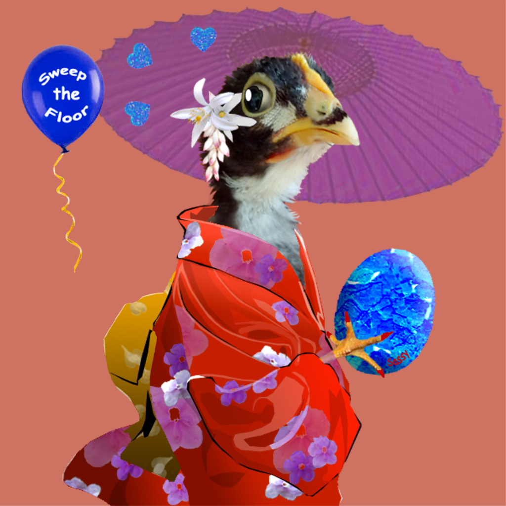 "Sassy the Chick'n Kimono" by Crypto Wish Club