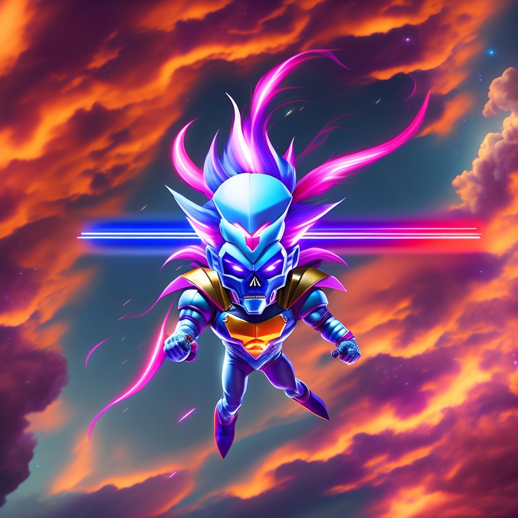 AI super saiyan skull