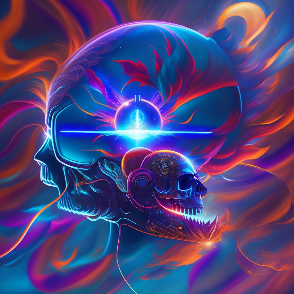 AI super saiyan skull NFT Project