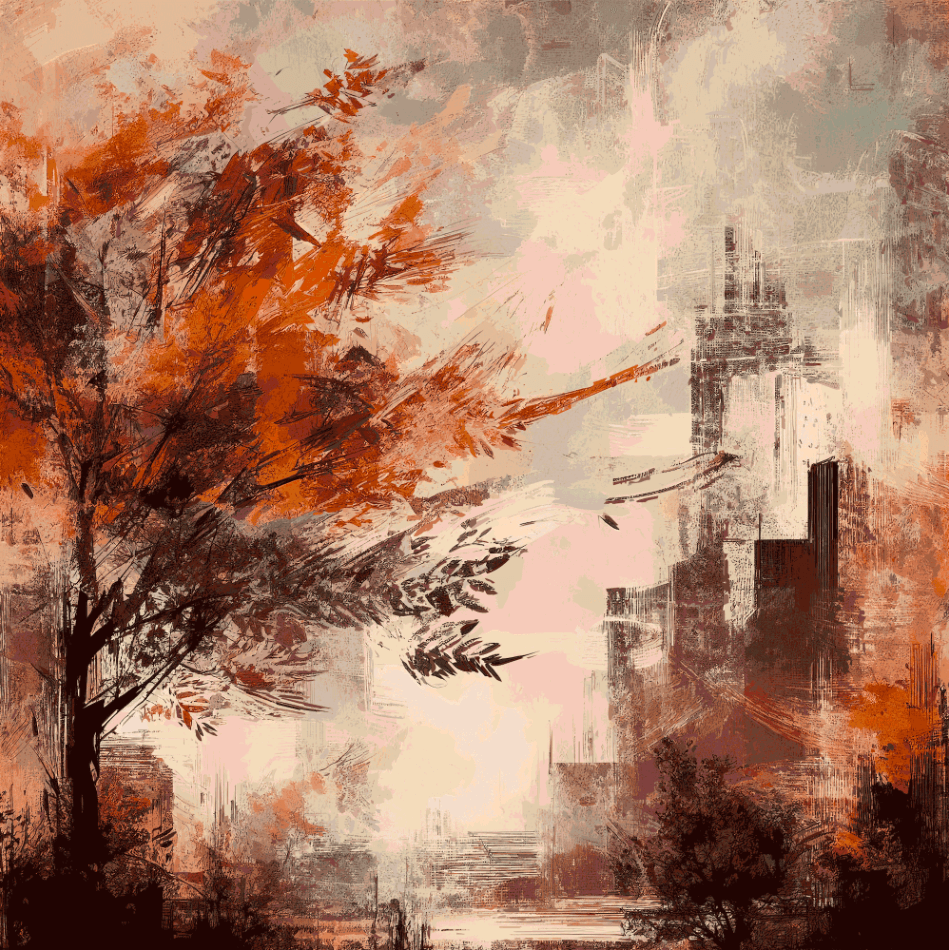 Autumn at the edge of the city