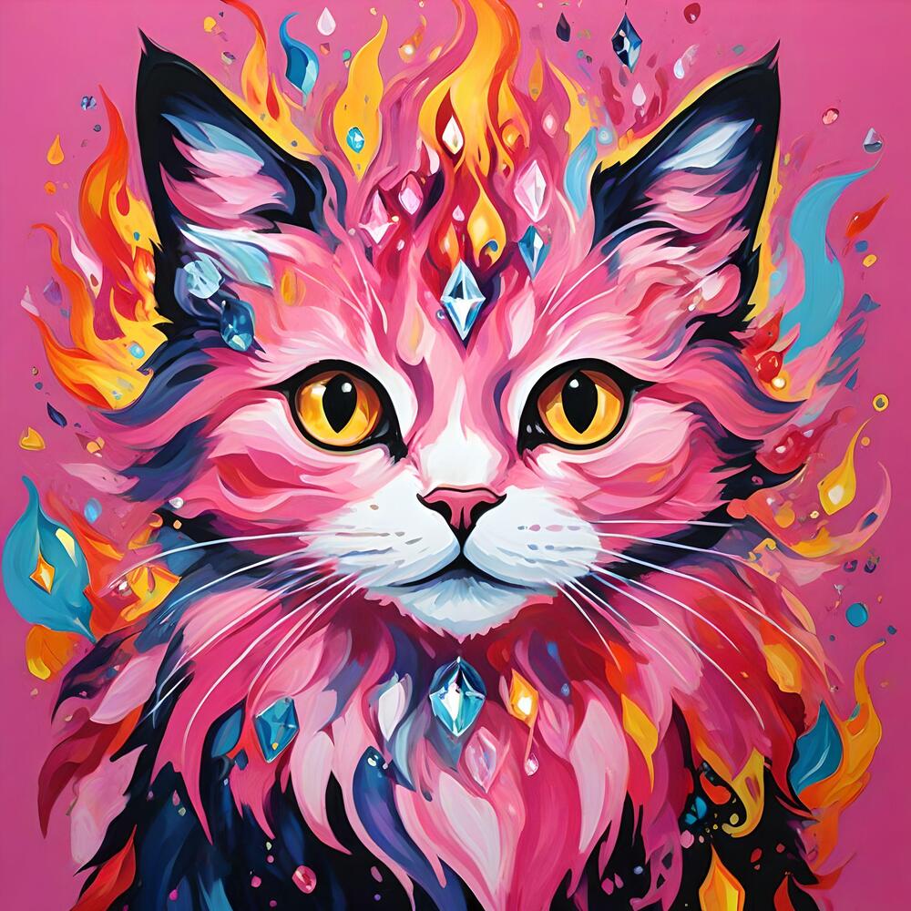 fiery cats