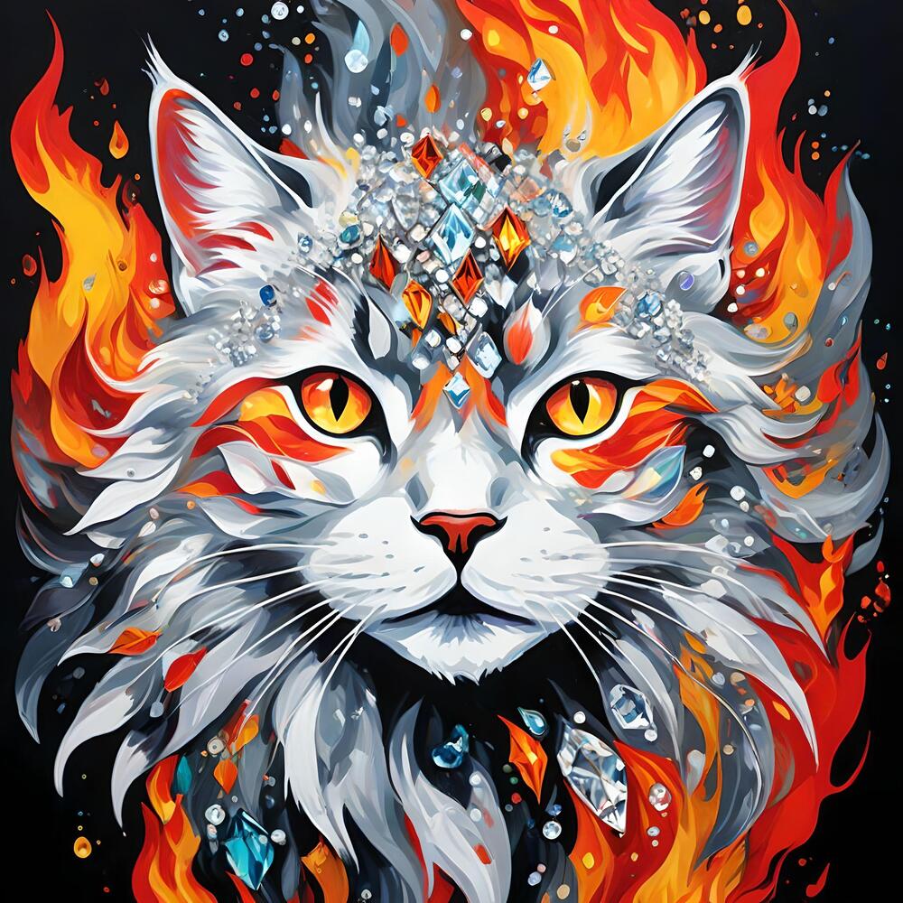 fiery cats